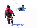 23 Jerome Ryan Arriving Back At Col Camp At 10-30am After Descent From Chulu Far East Summit 